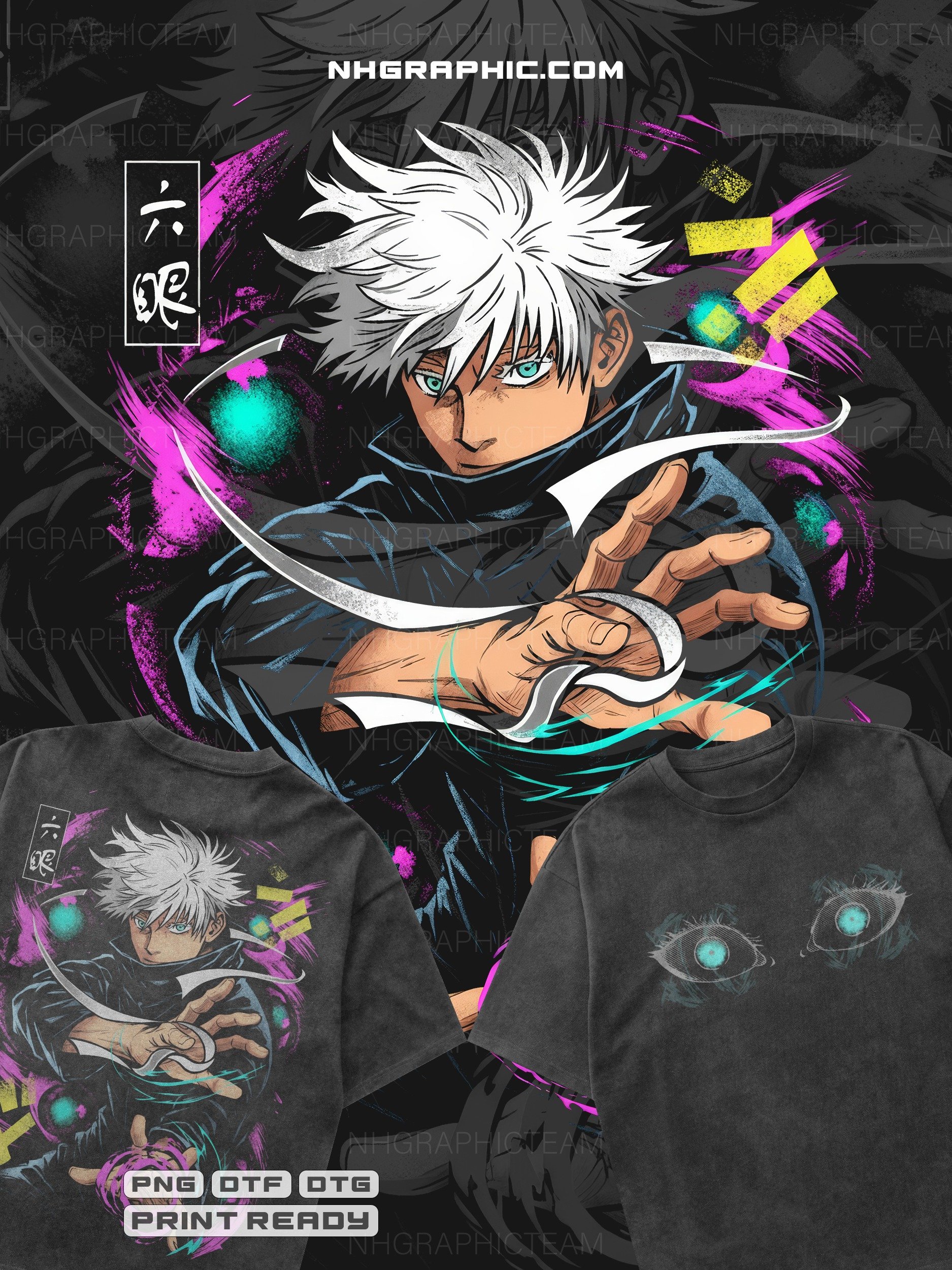 9-Piece 2026 Jujutsu Kaisen Front & Back PNGs product image (4)
