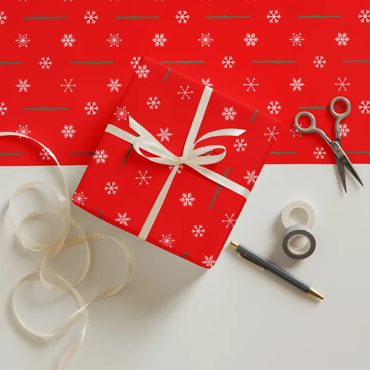 Snowflakes Gift Wrap Roll - Alto - 30 x 72 product image (1)