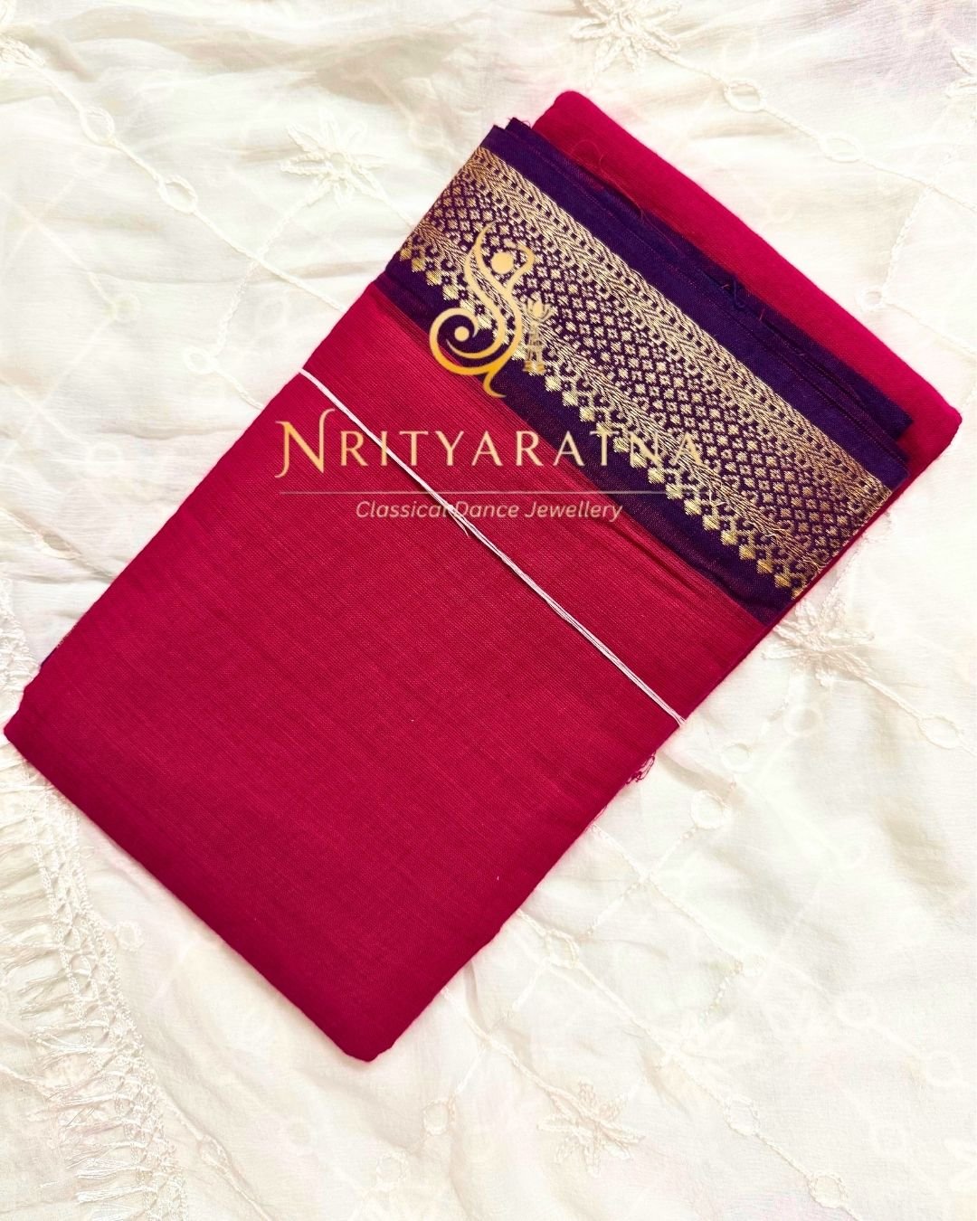 Red Color Practice Saree product image (1)