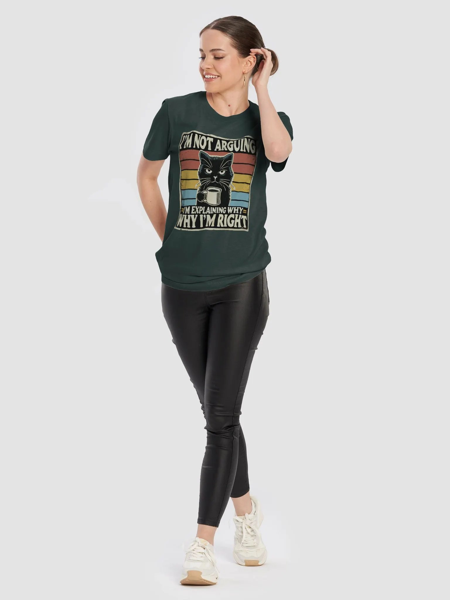 "cat arguing" t-shirt product image (4)