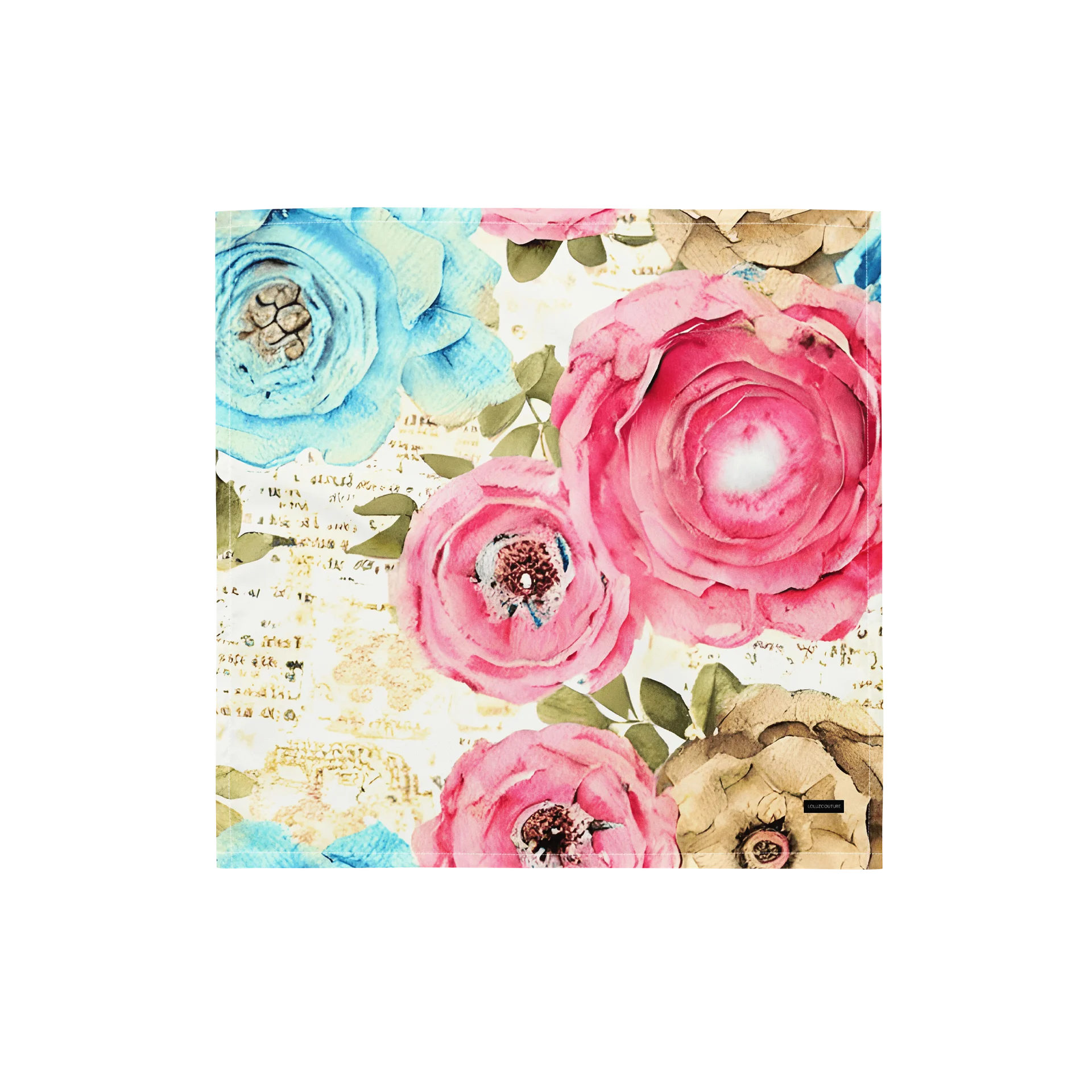 Pink Floral All-Over Print Bandana product image (1)
