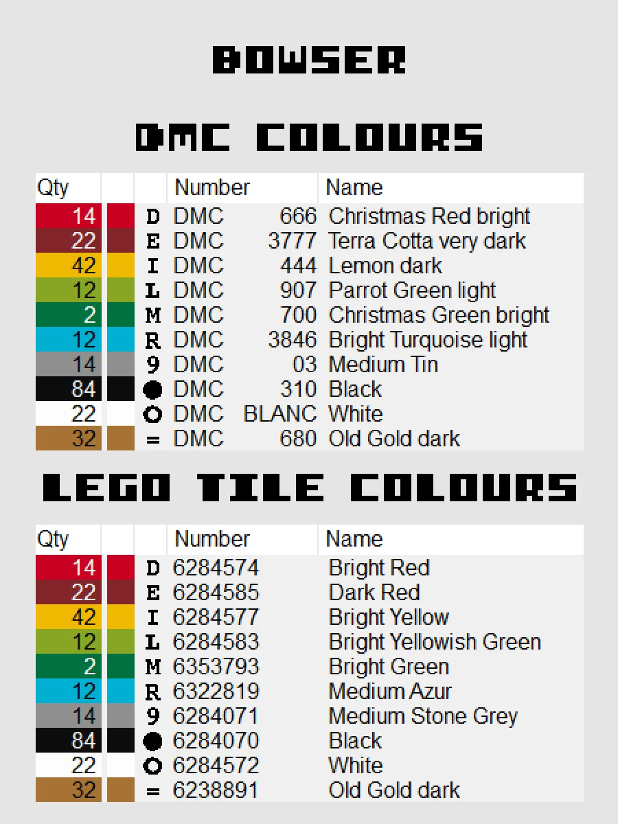 Bowser Pixel Art product image (4)