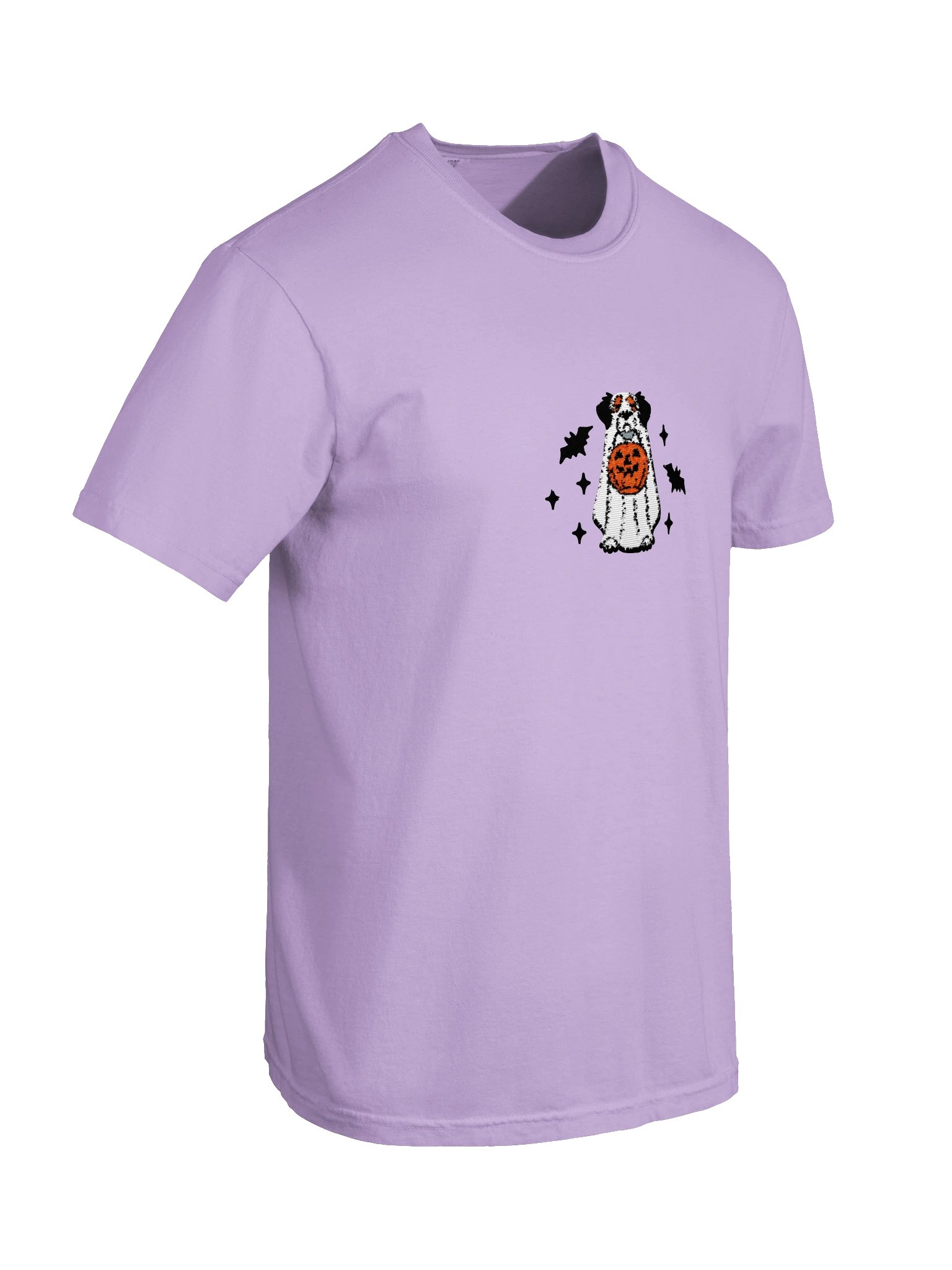 Halloween Brittany Spaniel(Tricolor) Embroidered T-Shirt product image (46)