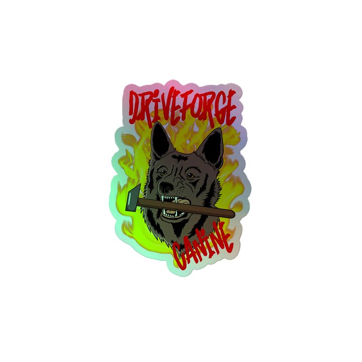 DriveForge Canine Holo Sticker product image (2)