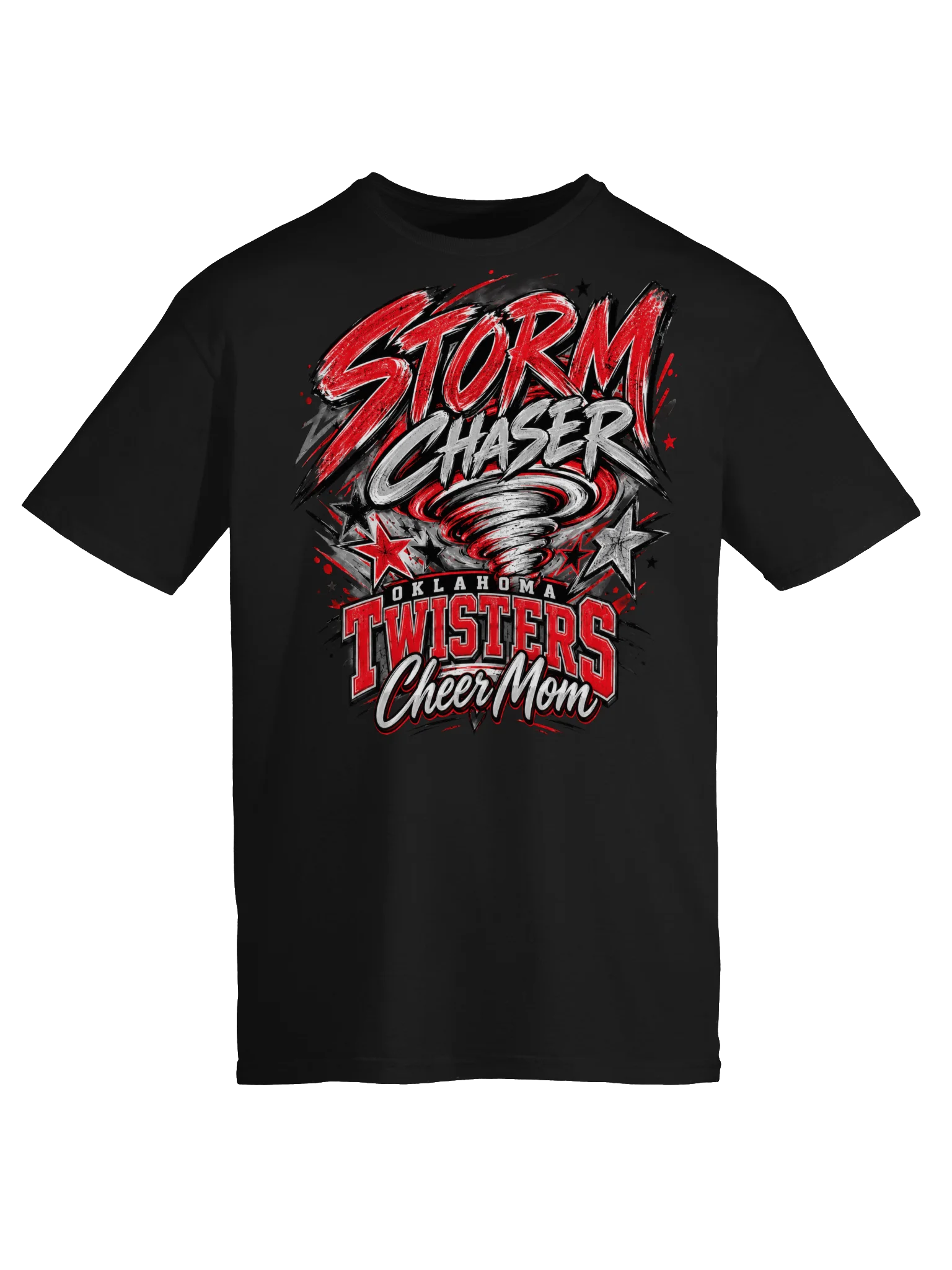 Oklahoma Twisters Storm Chaser Cheer Mom T-Shirt product image (10)