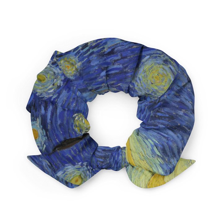 Starry Night Fine Art Scrunchie with Bow product image (2)