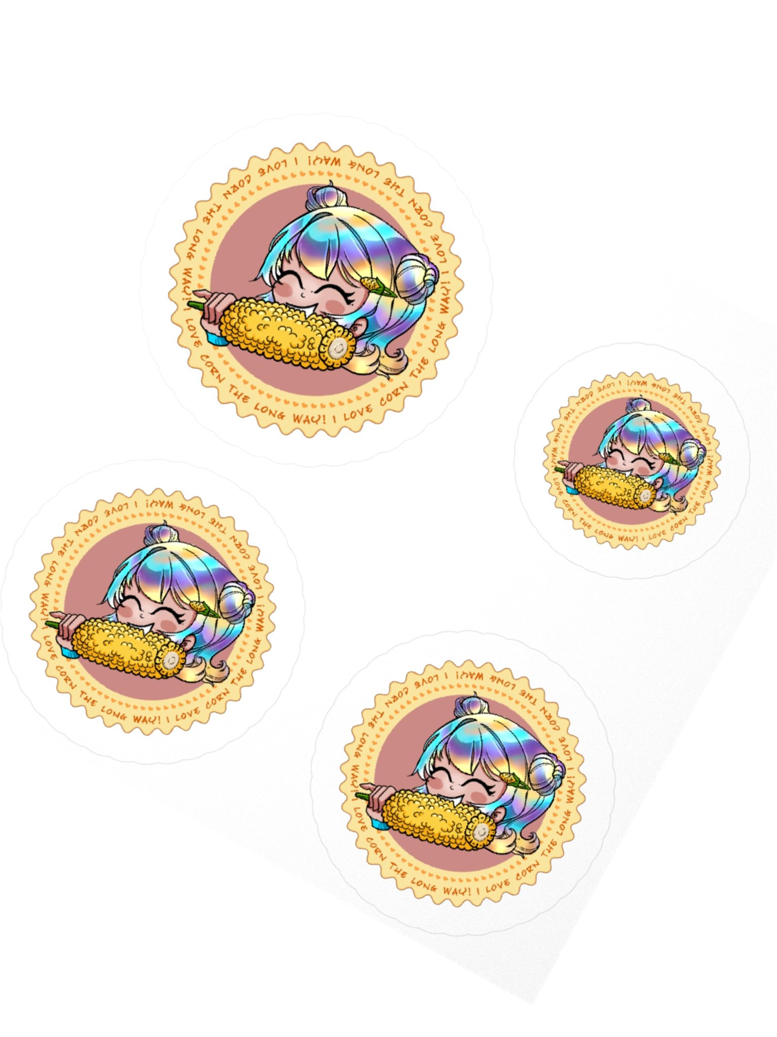 I LOVE CORN! - Sticker Sheet product image (5)