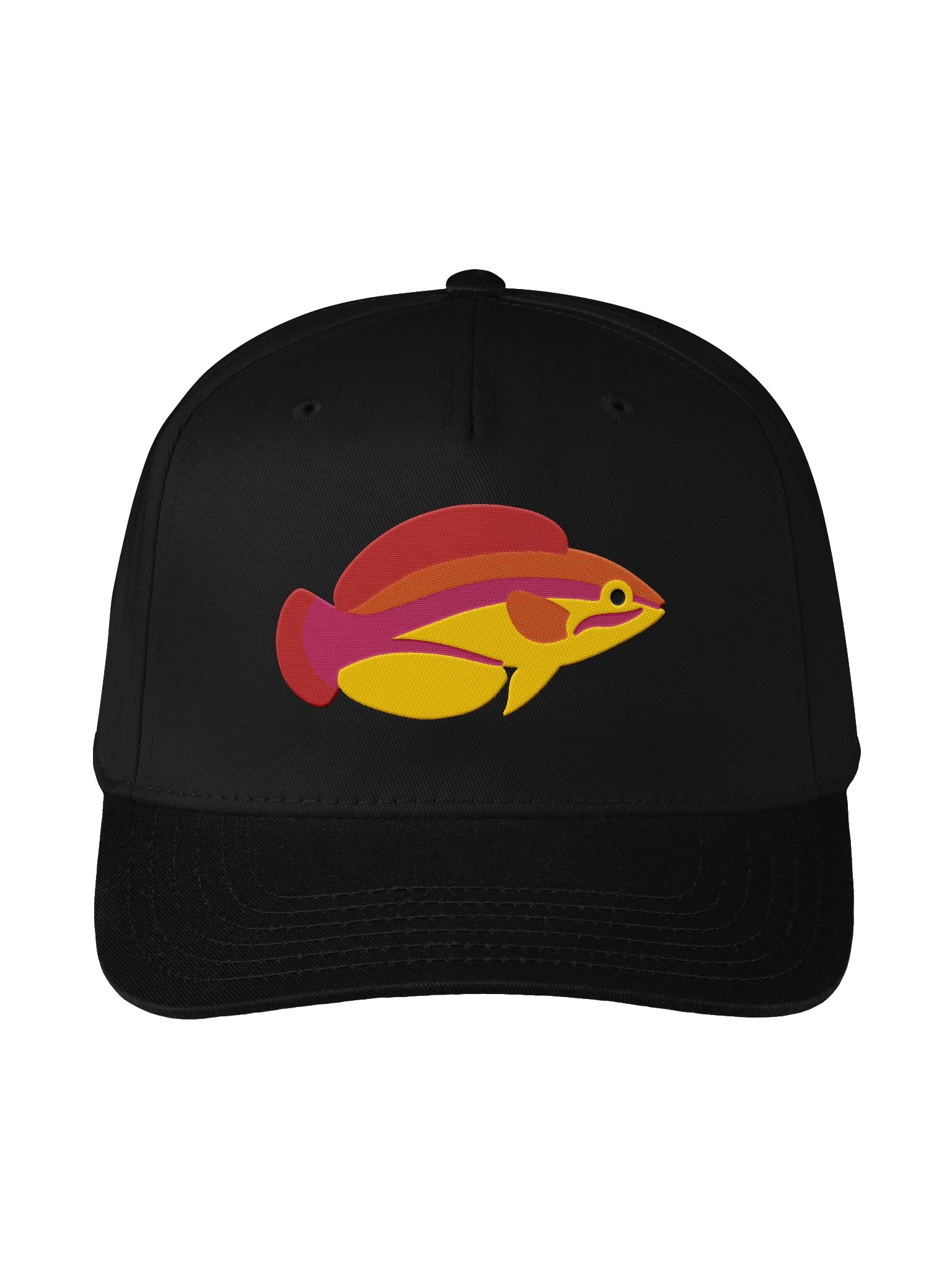 Flame Wrasse Mid-Profile Baseball Cap (Embroidered) for Reef and Marine Aquarium Lovers product image (1)