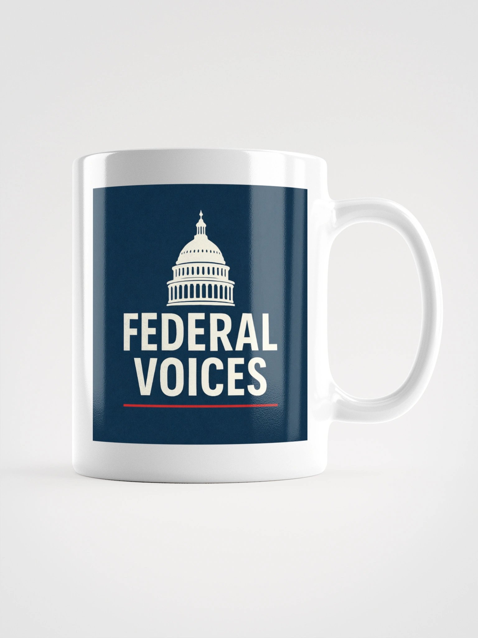 Federal Voices Classic Logo Mug — 11 oz product image (4)