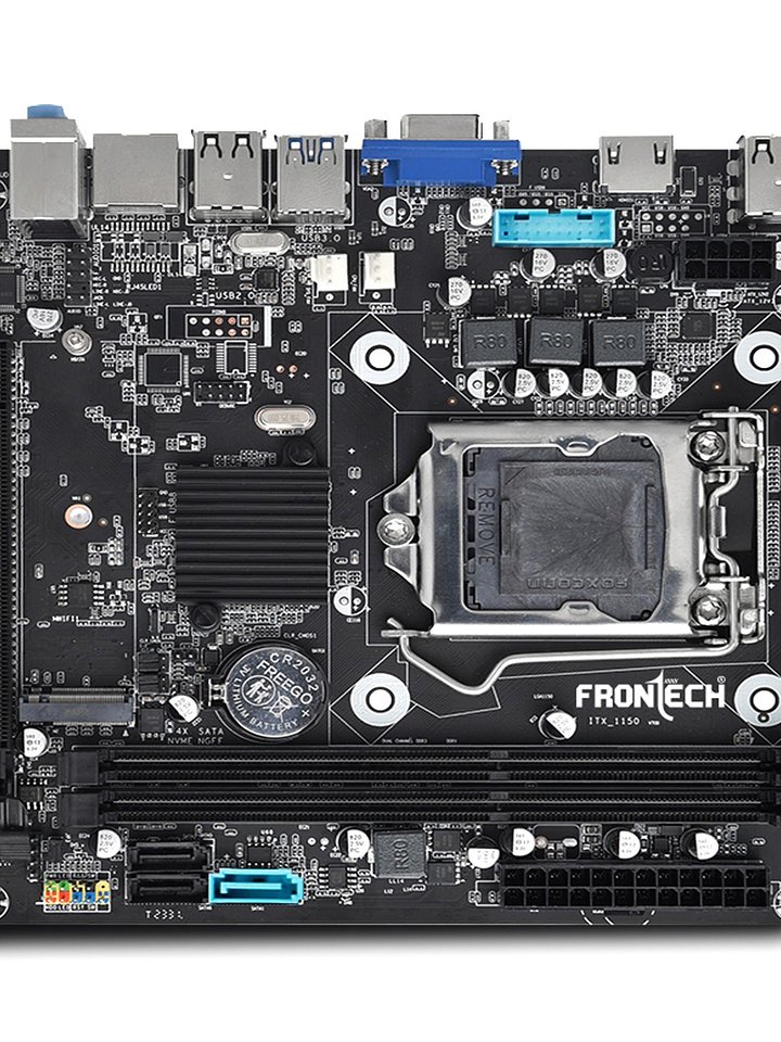the FRONTECH Store 2.9 2.9 out of 5 stars (25) FRONTECH H81 Chipset Motherboard with 2 x DDR3 RAM Slots LGA1150 Supports | 2 x USB 3.0, 6 x USB 2.0 | 3 x SATA Slots | NVME Slots| 1 x PCIE x 16| product image (1)