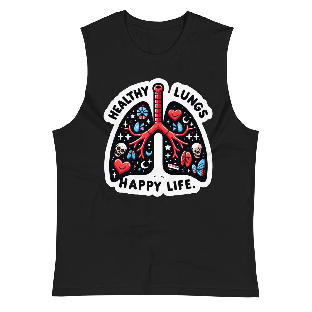 Vibrant Lung Art Muscle Tank product image (4)