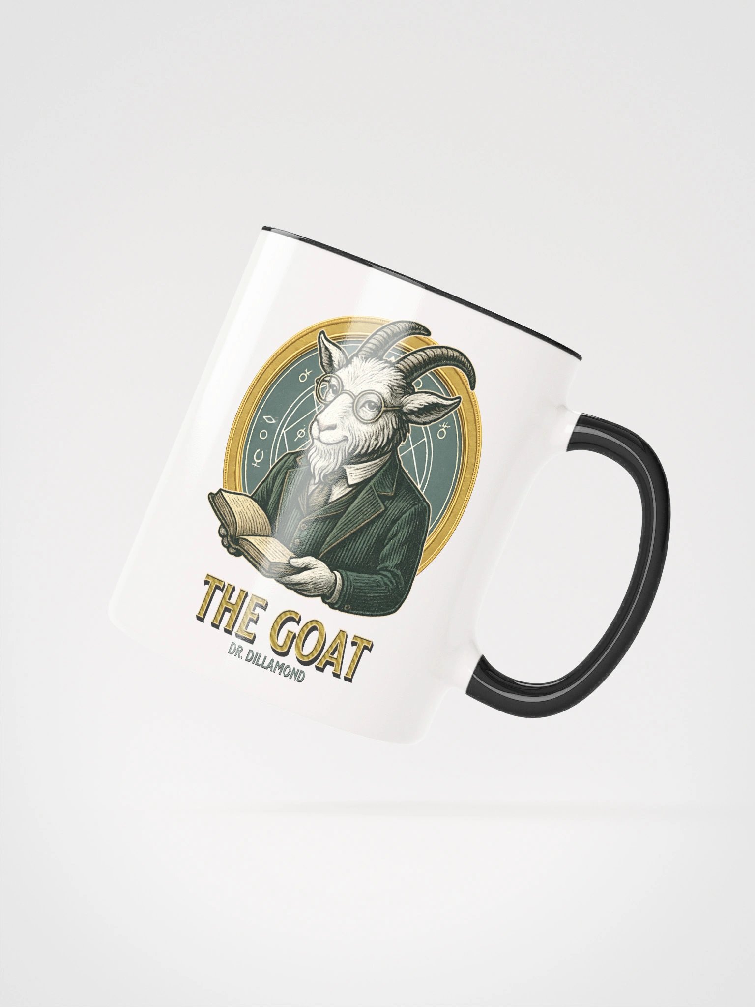 Dr. Dillamond "The GOAT" Broadway Mug – Color Inside Ceramic Coffee Cup product image (2)