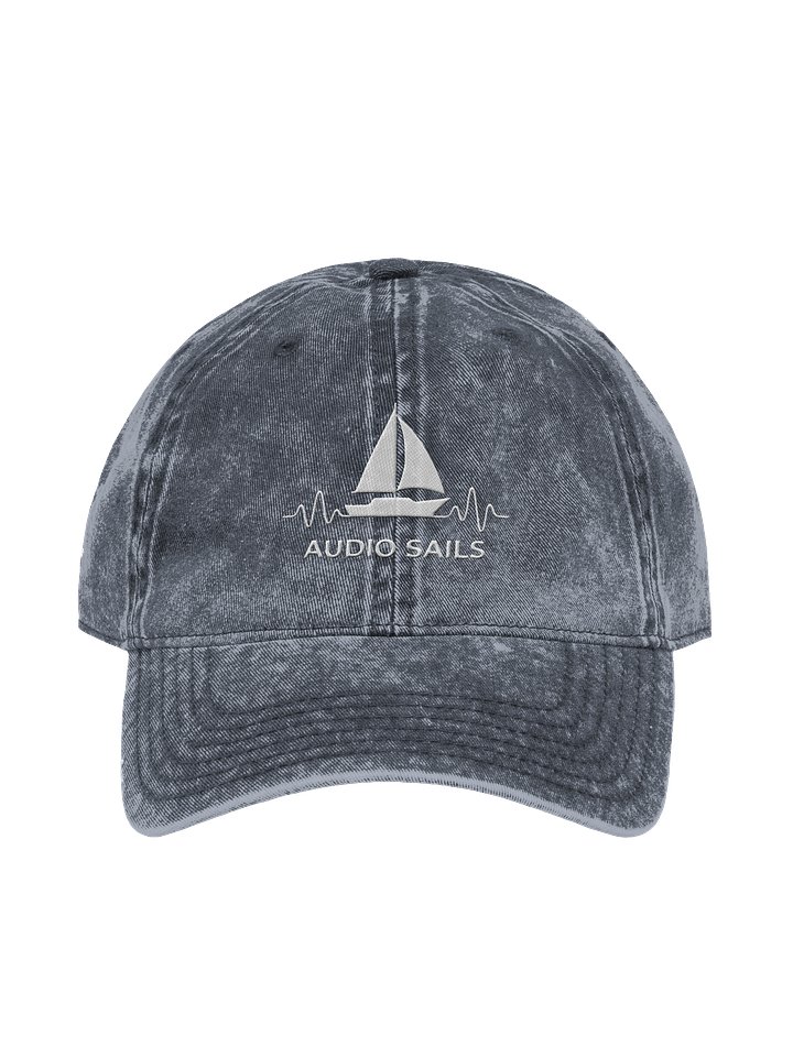 Audio Sails Washed Out Embroidered Cap | Washed Blue product image (1)