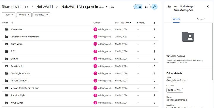 NebzWrld Manga Animations pack product image (2)