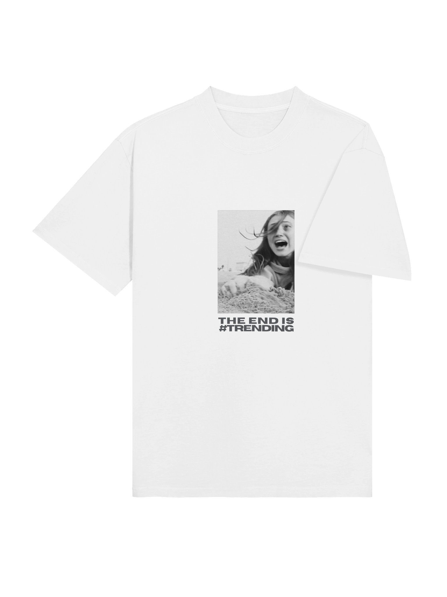News Print Tee: The End Is #Trending product image (4)
