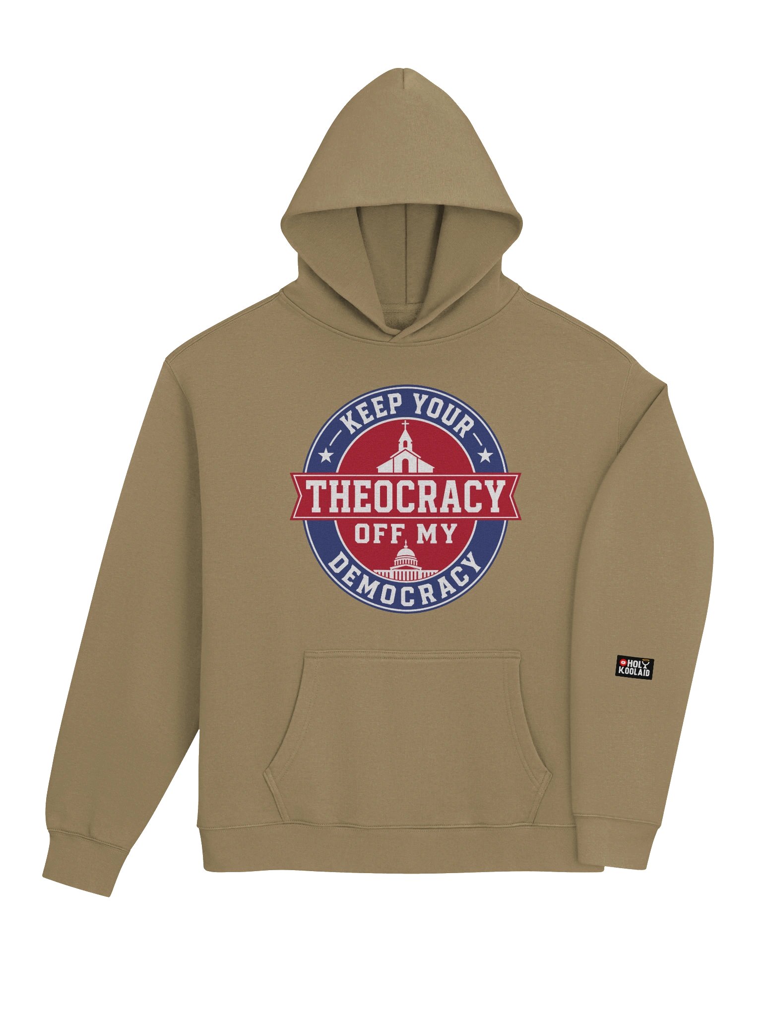 Keep Your Theocracy Off My Democracy - Premium Oversized Hoodie product image (46)