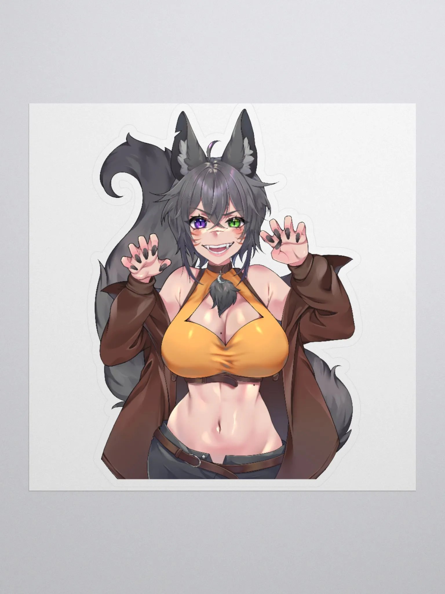 WolfcatRisi Rawr Sticker product image (1)