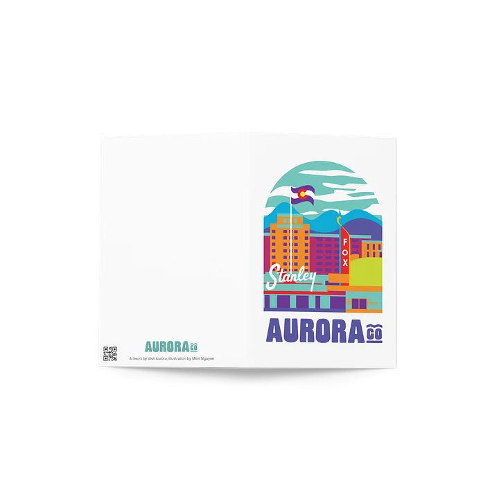 Aurora Cityscape Greeting Card (Multicolor) product image (2)