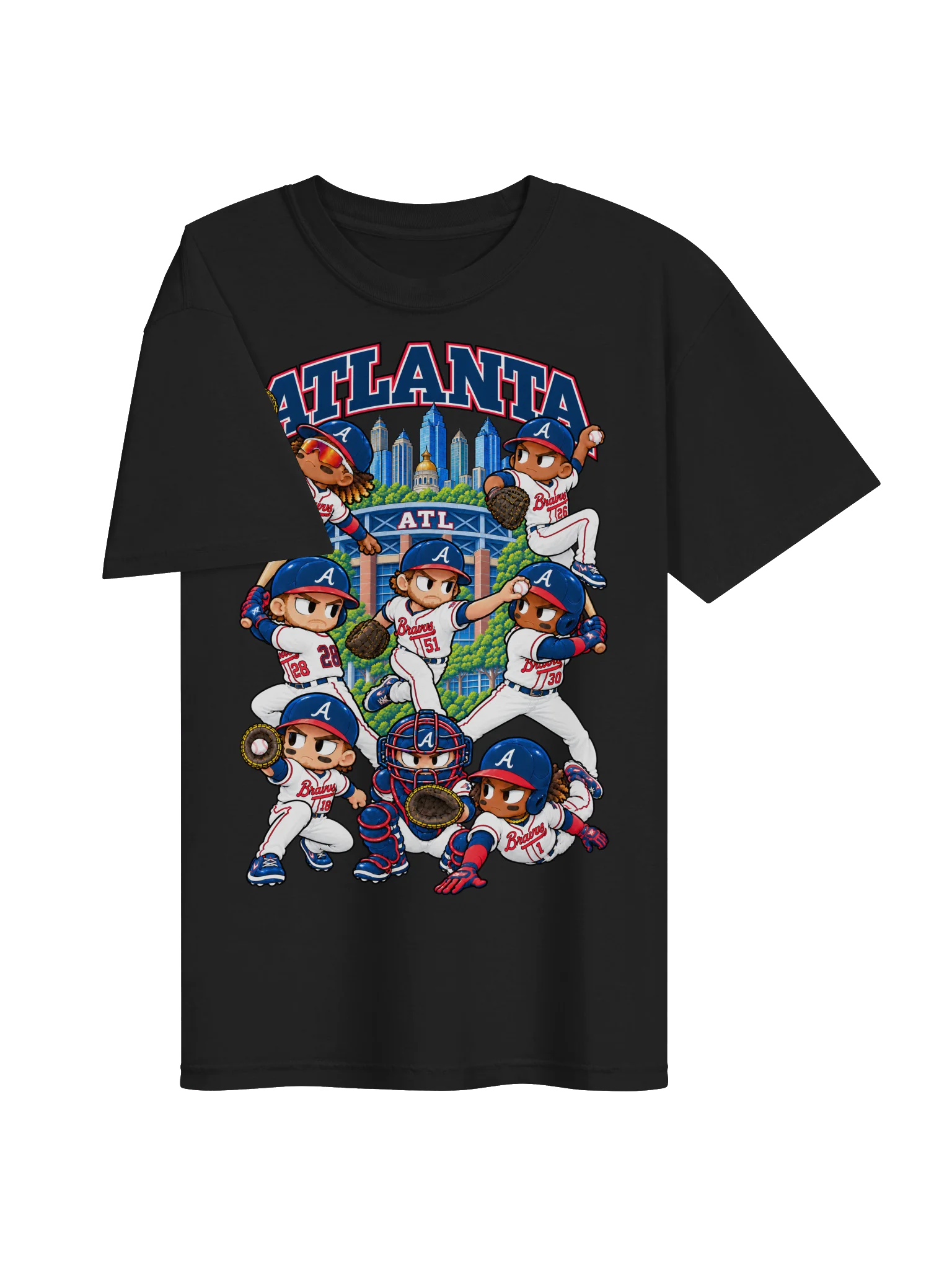 Atlanta Baseball Animated Player T-Shirt product image (11)