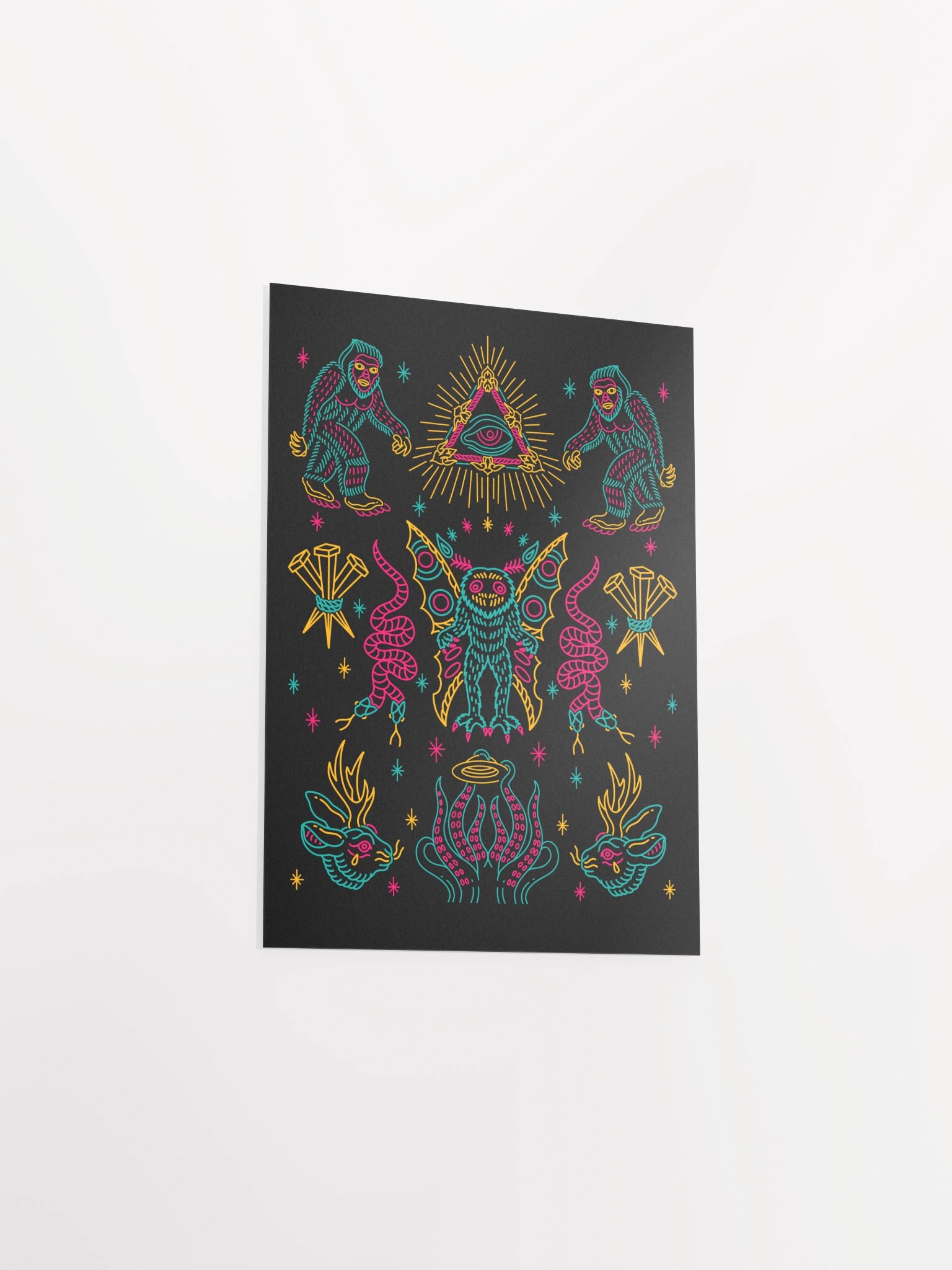 Cryptids Neon Poster product image (3)