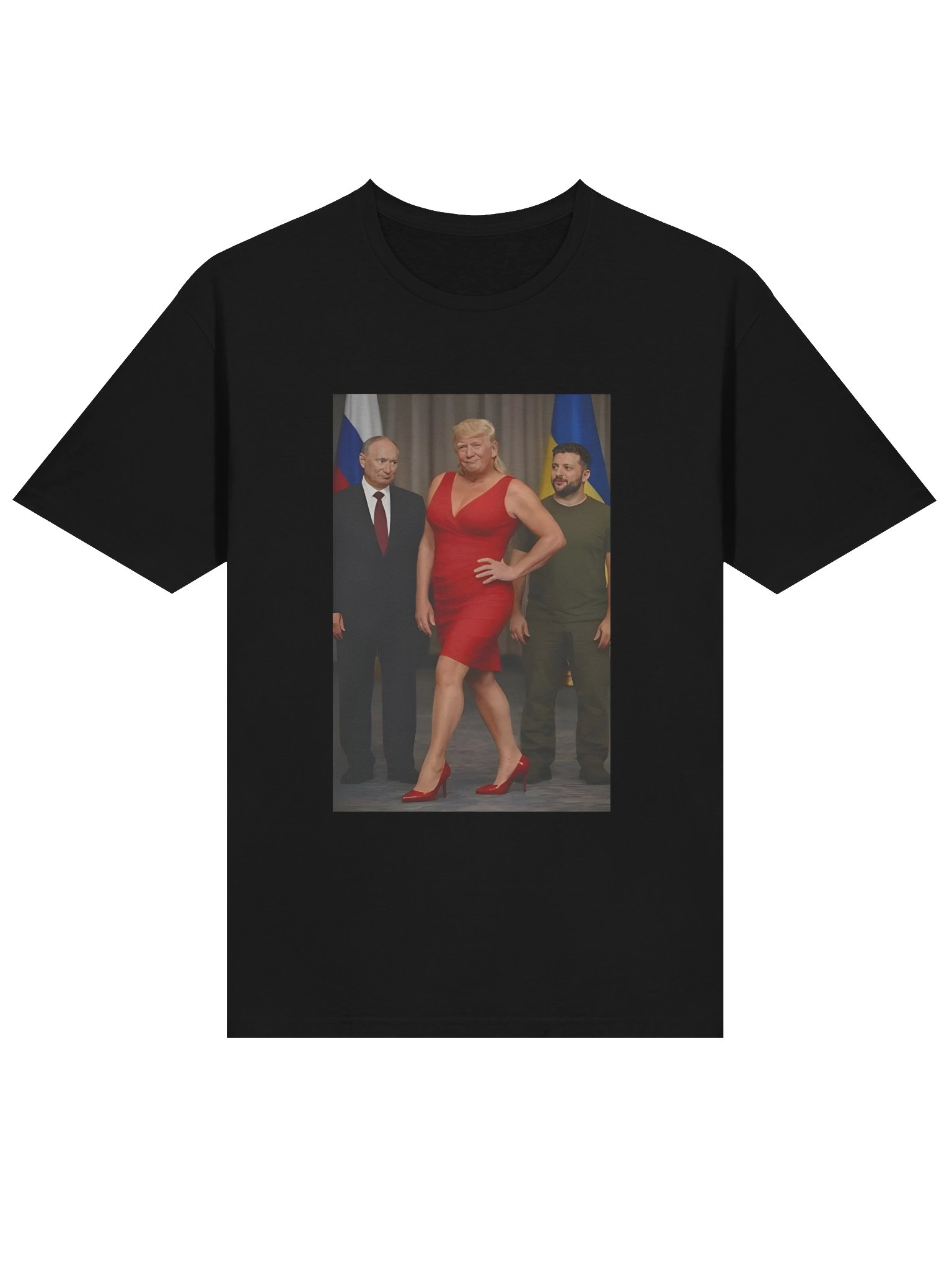 Viral Power Trio Meme Tee – Trump, Biden & Zelenskyy Funny Political Shirt product image (2)