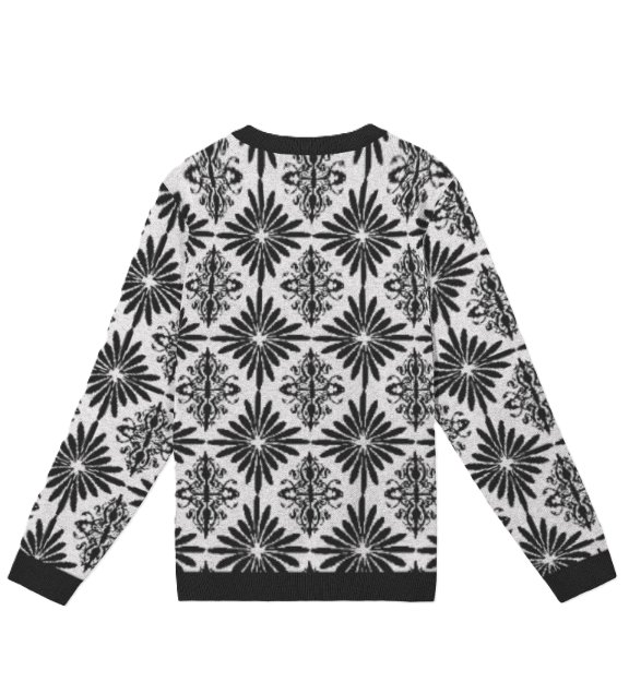 Men's Jacquard Knitted Crewneck Sweater Classic Fit product image (2)