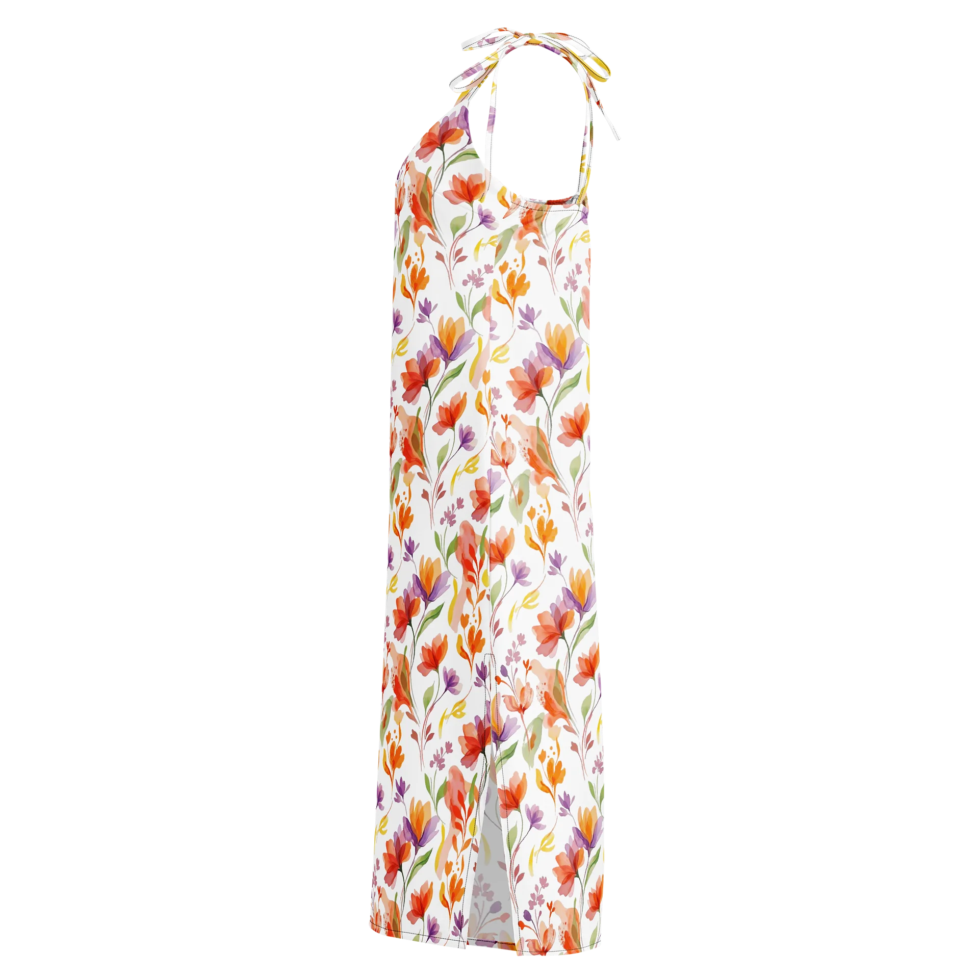 MINAY Signature 'Fleur' Silhouette Dress | Watercolor Floral Art Dress product image (3)