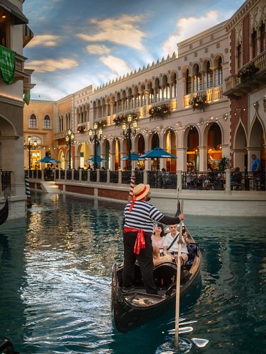 Along the canals at the Venetian