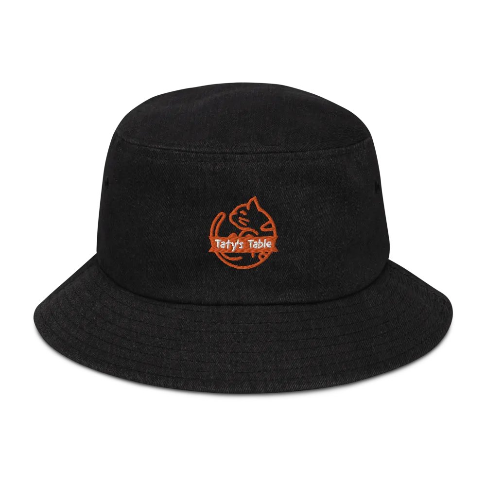 Taty's Table Denim Embroidered Bucket Hat product image (1)