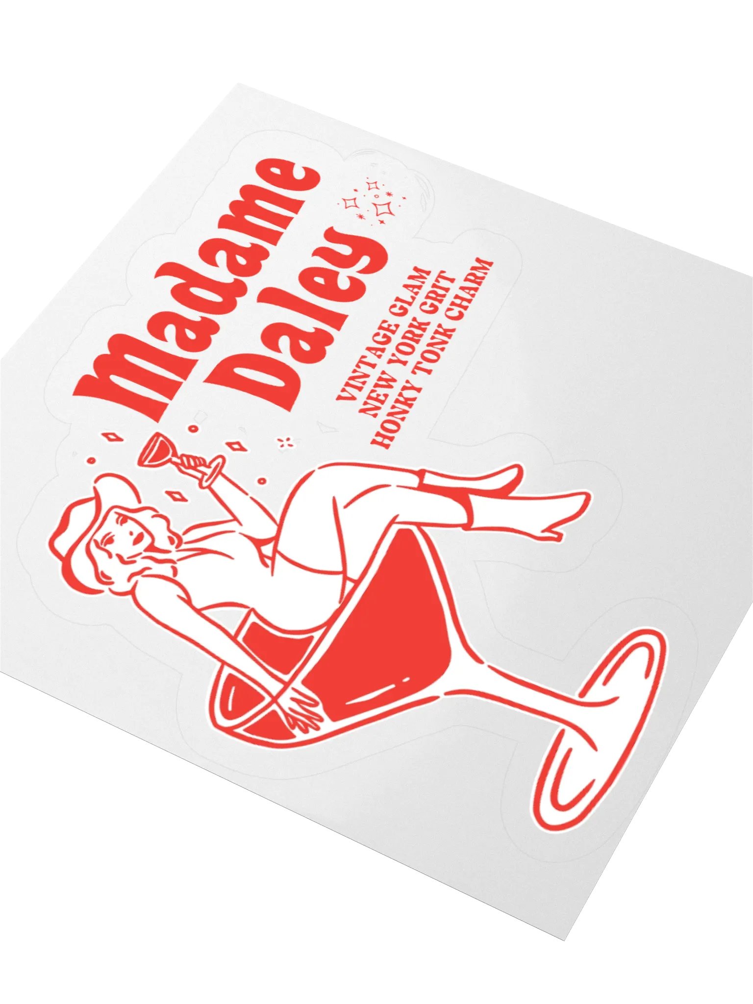 Die-cut Sticker: Cheers Darlin' product image (8)