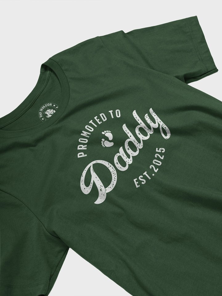 Promoted to Daddy EST. 2025 - New Dad T-Shirt product image (2)
