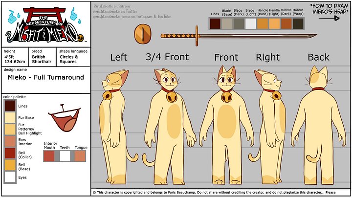 Mieko Reference Sheet product image (1)