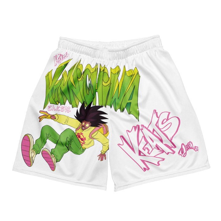 KONNICHIWA - White Mesh Shorts (with pockets) product image (1)