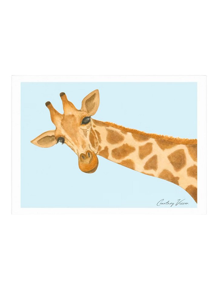 Giraffe print (light blue background) product image (1)