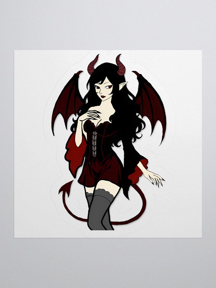Demonic Temptation Kiss Cut Sticker product image (1)