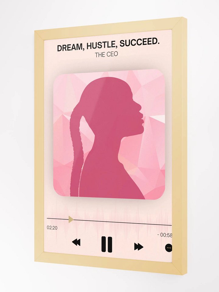Dream Hustle Succeed Wall Art - Blush product image (1)