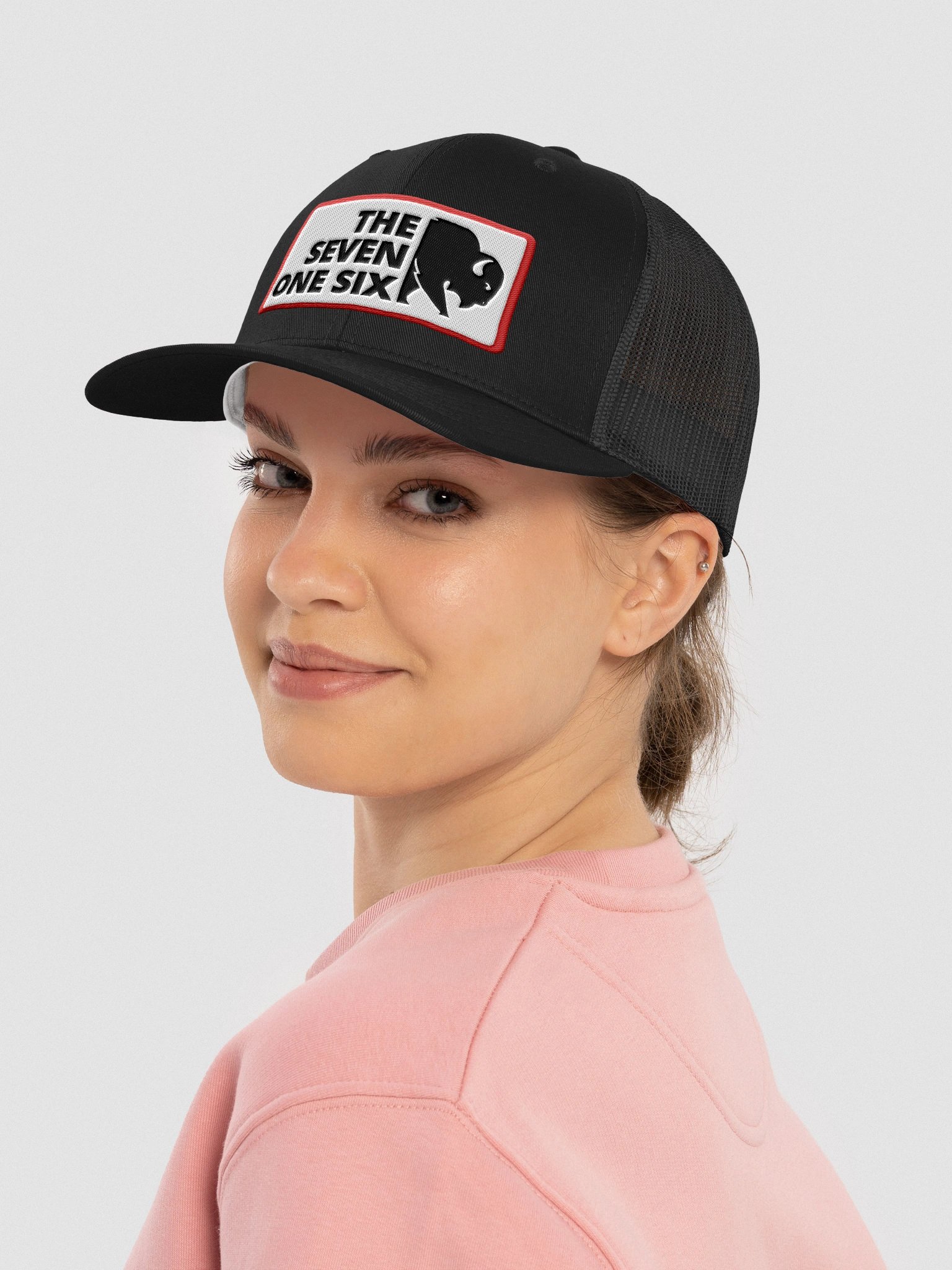 Buffalo Trucker Hat - The Seven One Six Edition BLACK product image (4)