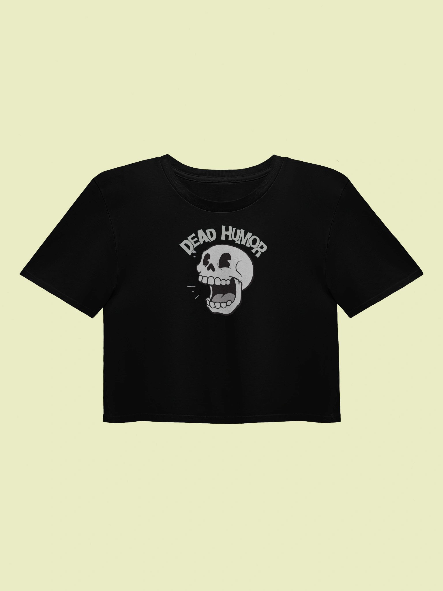 Laughing Skull Crop Top Tee product image (2)