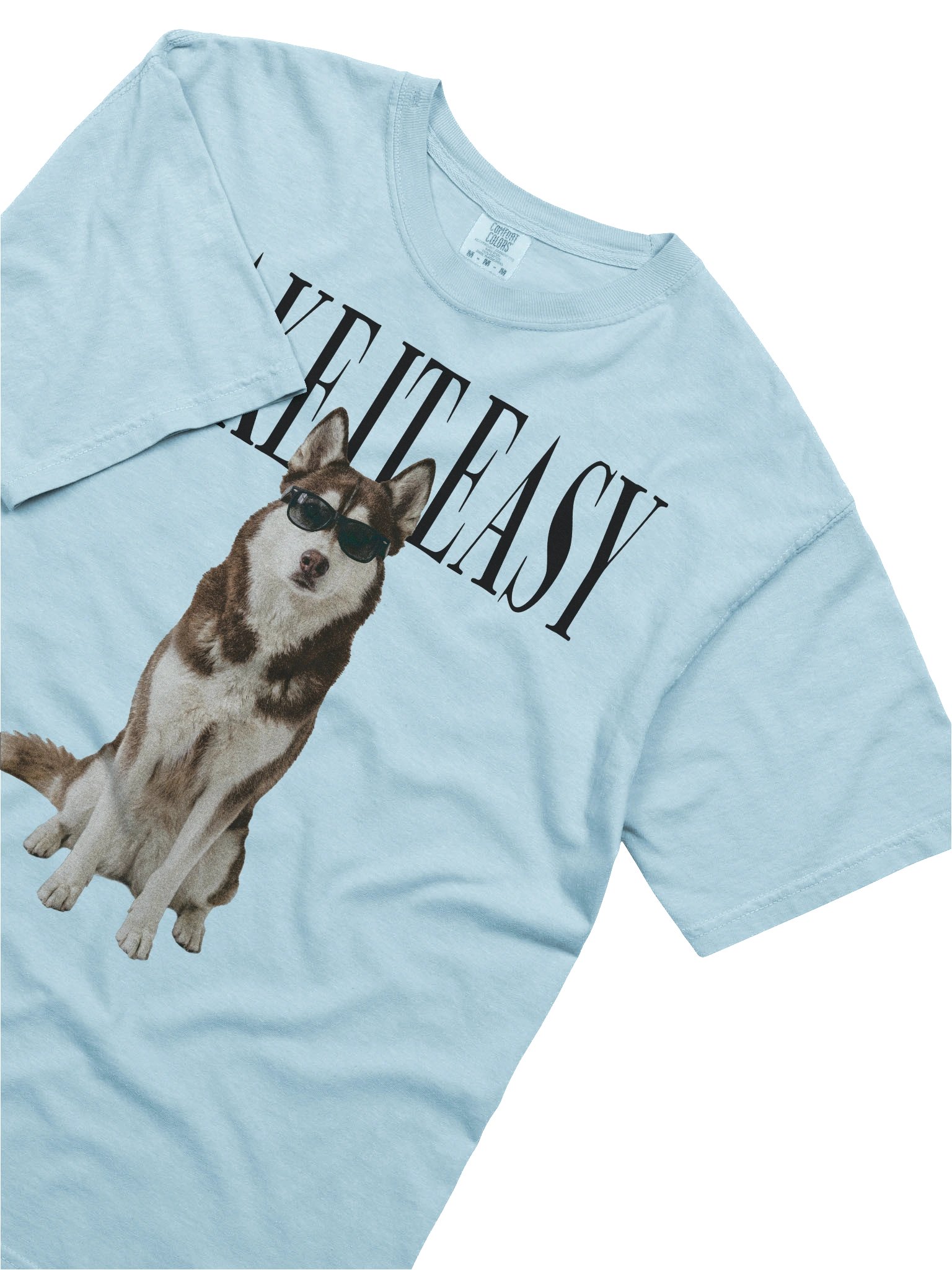 Take It Easy '90s Pop Vintage-Style T-Shirt for Siberian Husky(Brown & White) Owners product image (8)