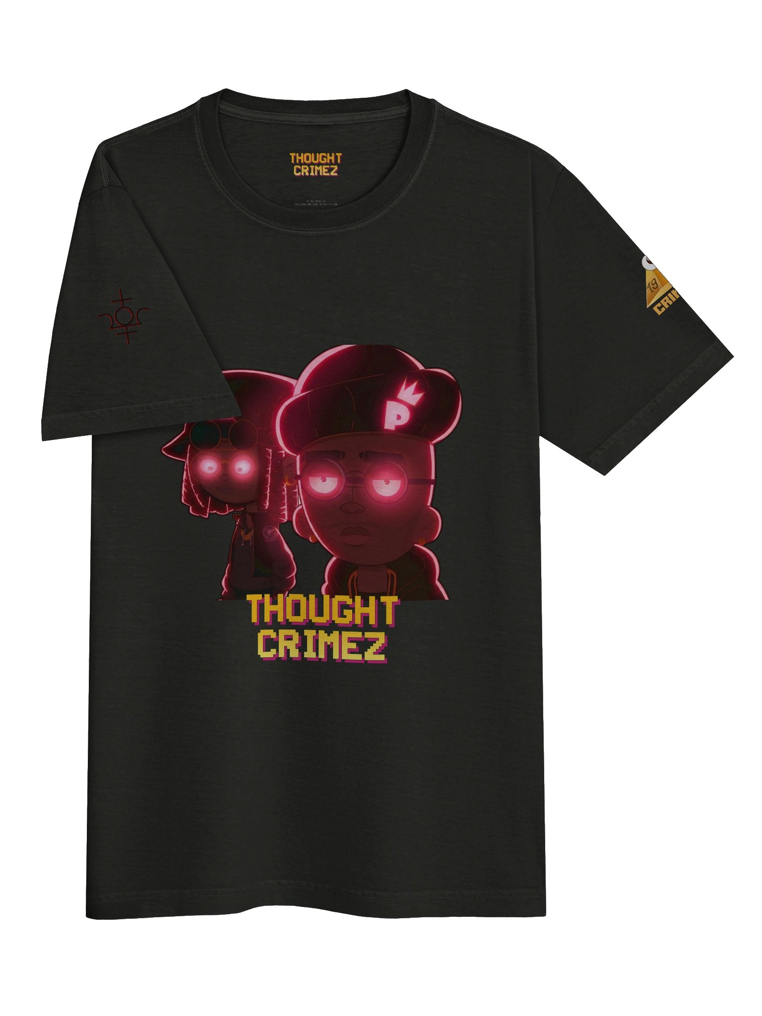 DARK THOUGHT CRIMEZ Neon Poster Tee product image (3)