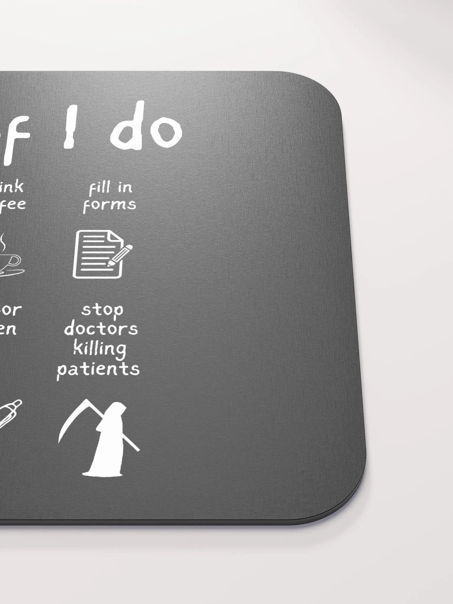 Funny Nurse Mousemat 