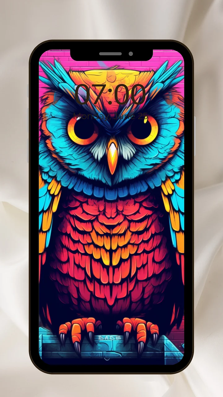 BuLitZz chill owl phone wallpaper product image (1)