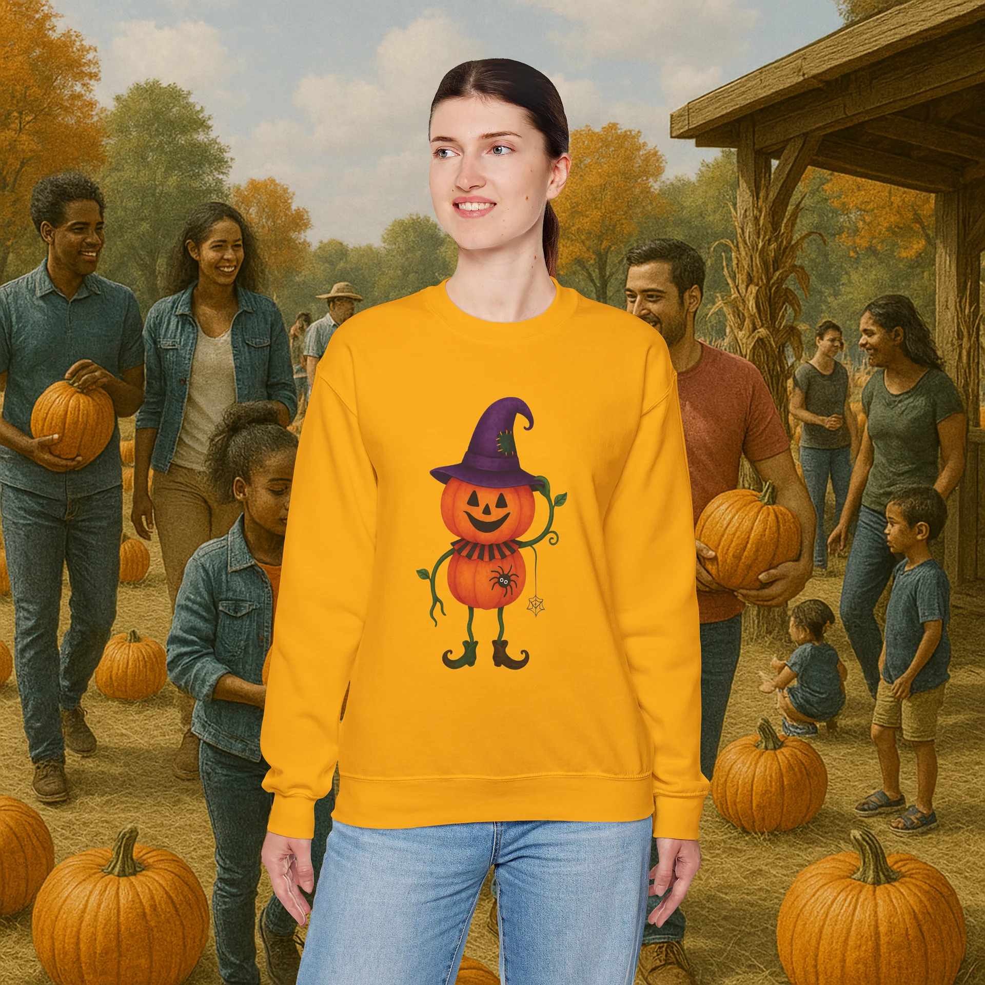 Mr. Pumpkin PNG | Cute Halloween Pumpkin Clipart | Fall Sublimation Design | Pumpkin Patch Digital Download product image (10)