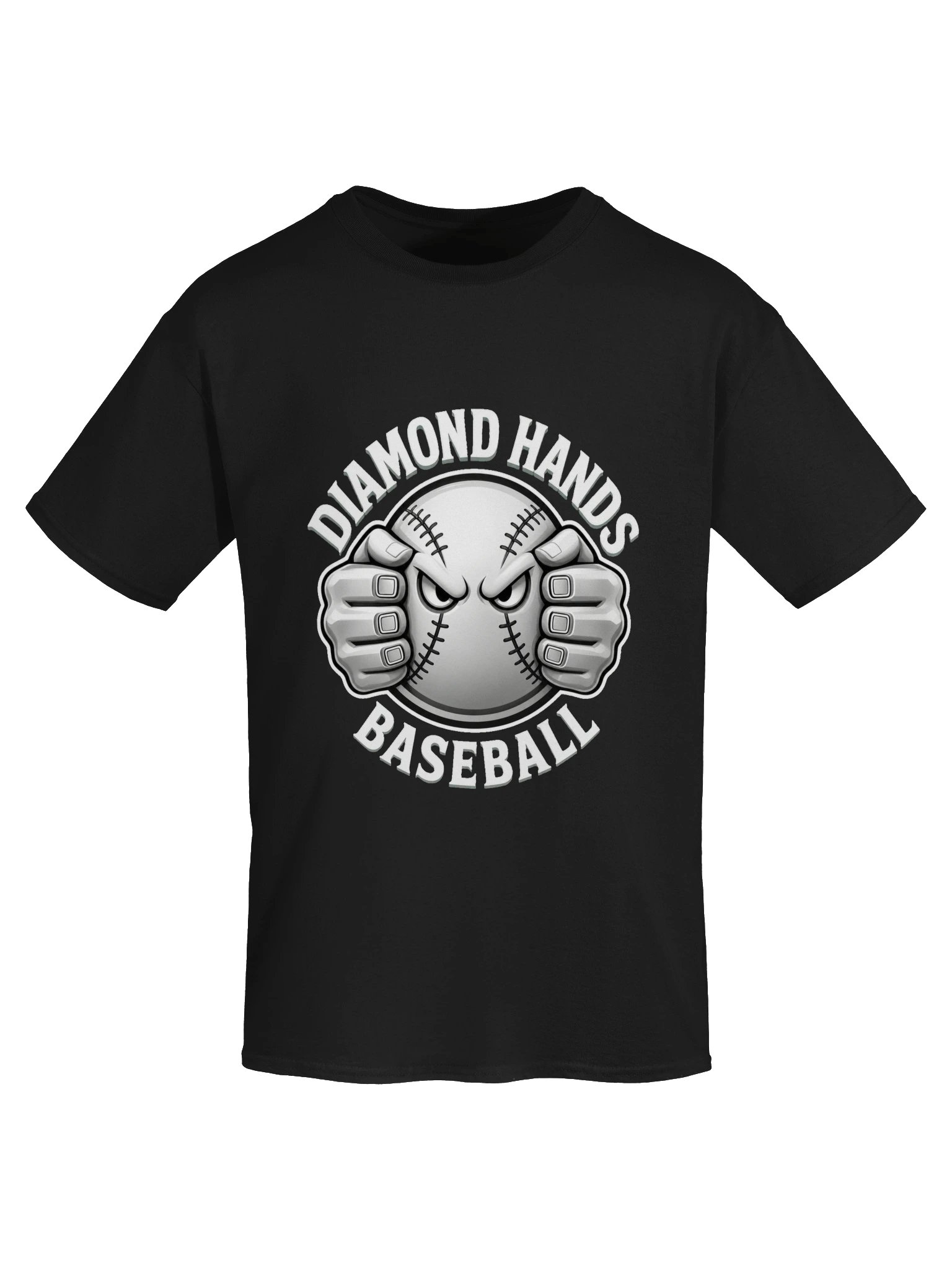 Diamond Hands Baseball Monochrome Tee product image (5)
