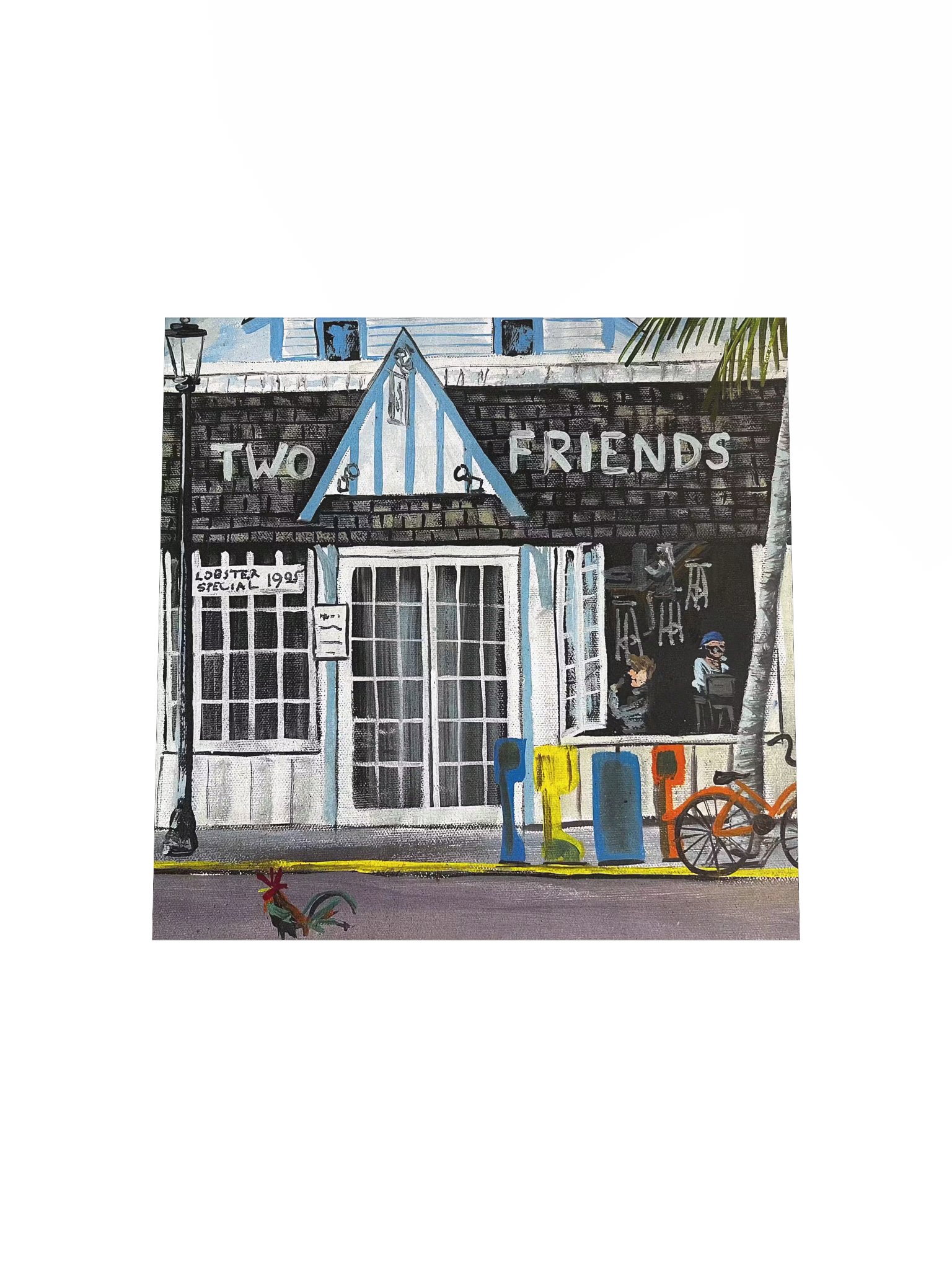 Rick Burnett Two Friends Karaoke Square Poster product image (4)