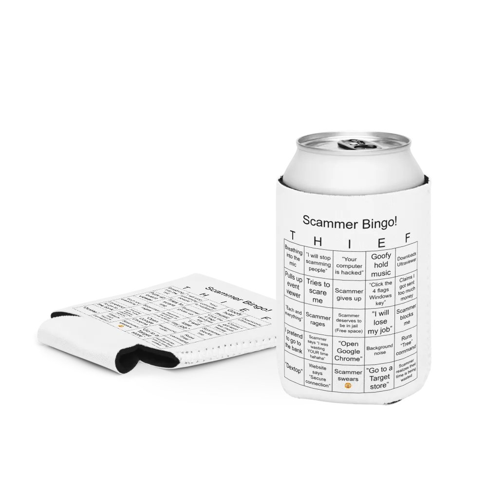 Scammer Bingo -Can Sleeve product image (3)