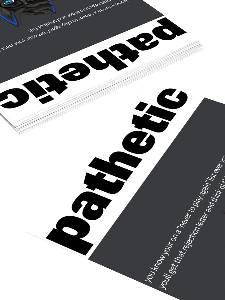 "Never To Play Again List" Sticker product image (2)