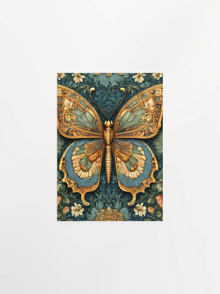 William Morris Inspired Butterfly One Poster 5x7 inches product image (1)