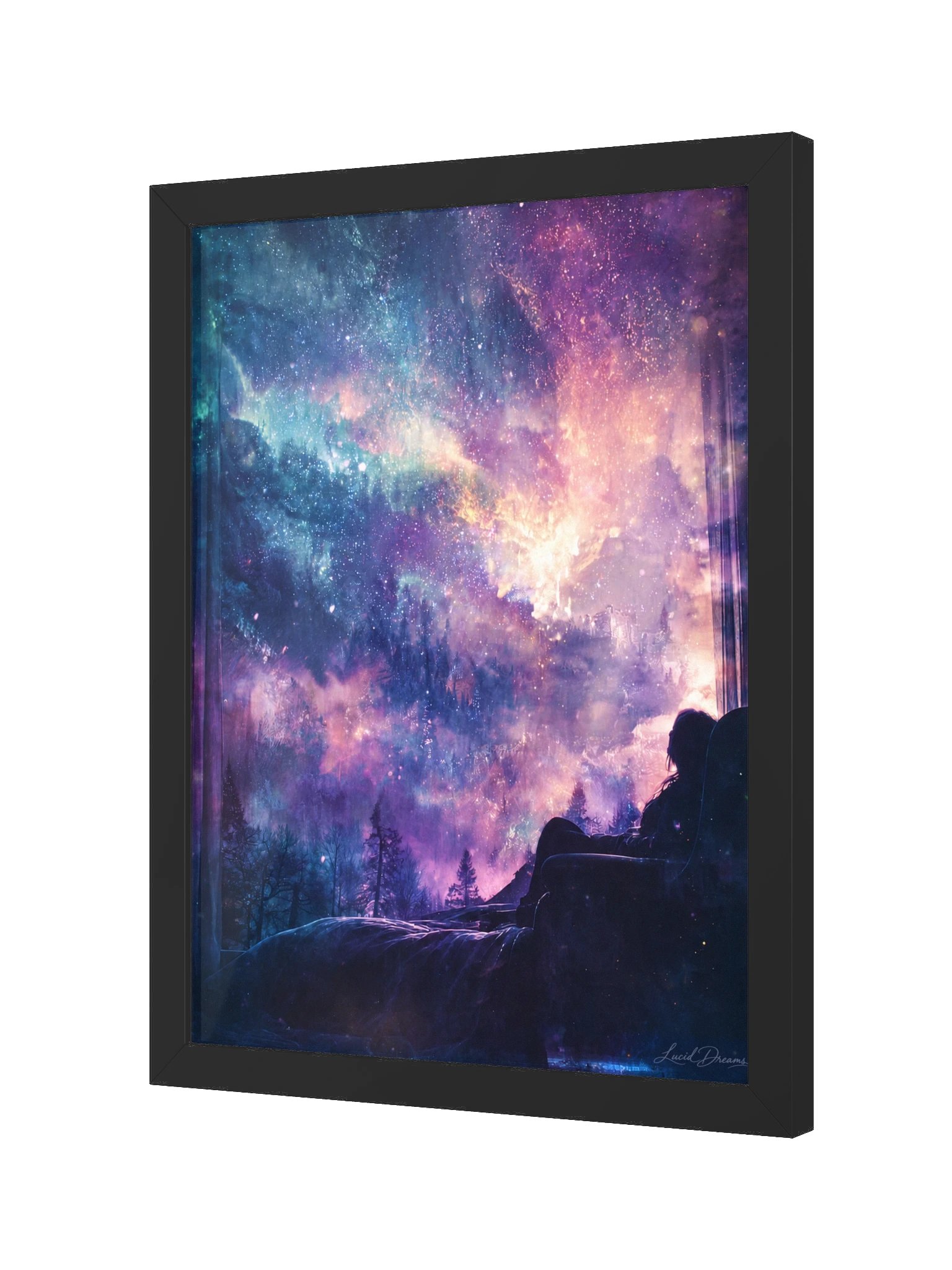 Nebula Window Framed Art Print — Cosmic Window product image (6)