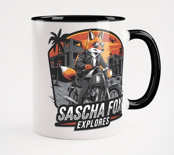Sascha Fox Explores Logo Mug – Fuel for Ruin Hunters product image (1)
